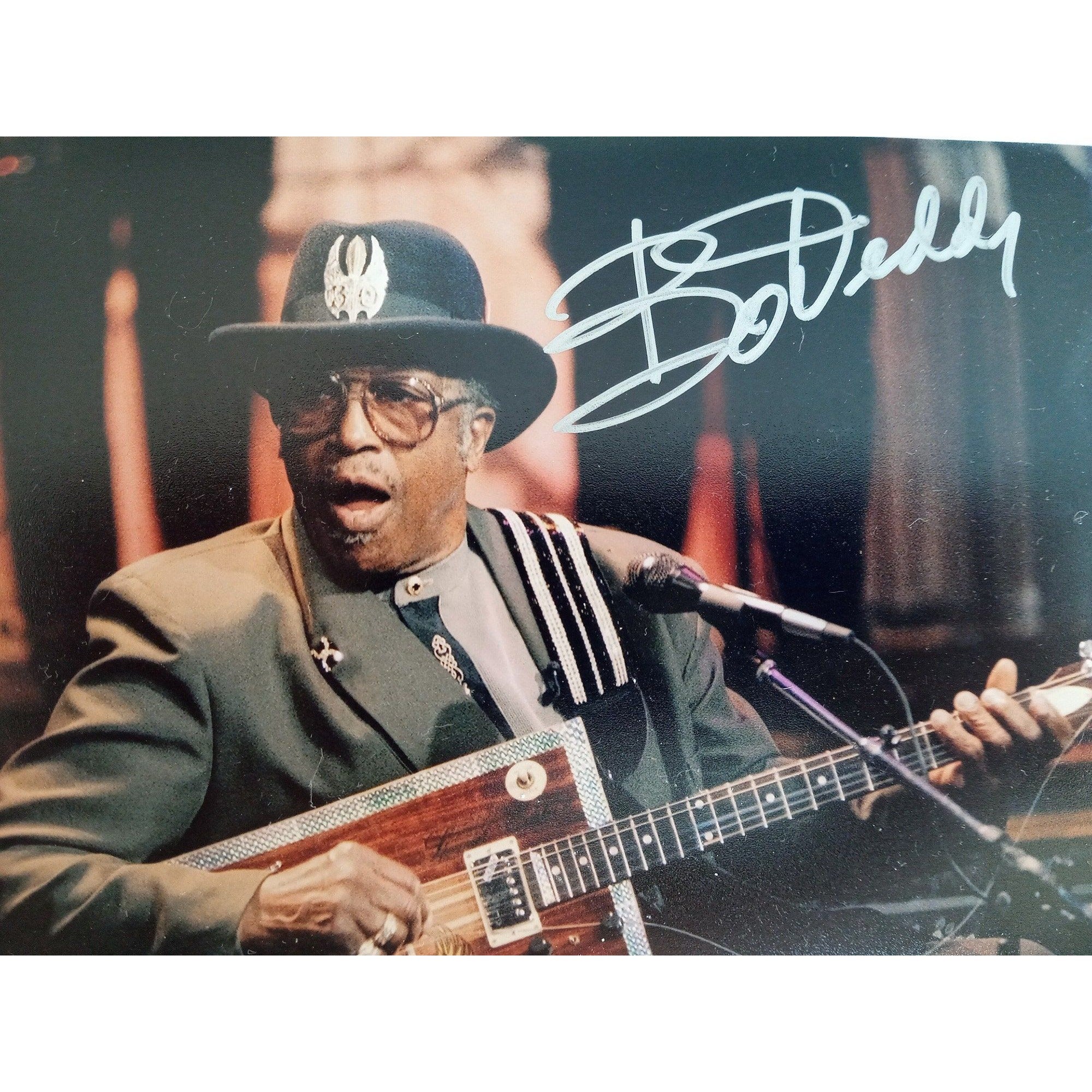 Bo Diddley 5 x 7 photo signed with proof