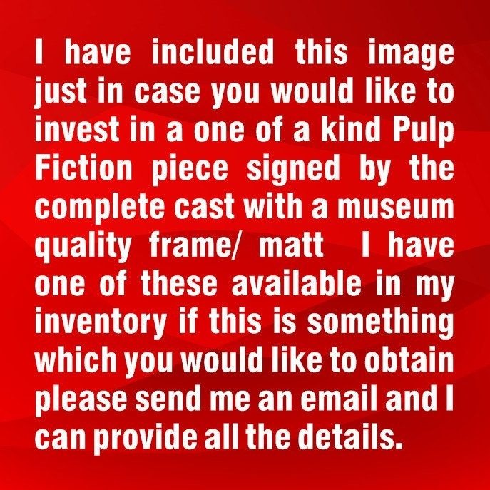 Rosanna Arquette Jody Pulp Fiction 5 x 7 photo signed