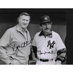 Load image into Gallery viewer, Billy Martin and George Steinbrenner 8 by 10 sign photo
