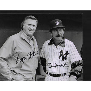 Billy Martin and George Steinbrenner 8 by 10 sign photo
