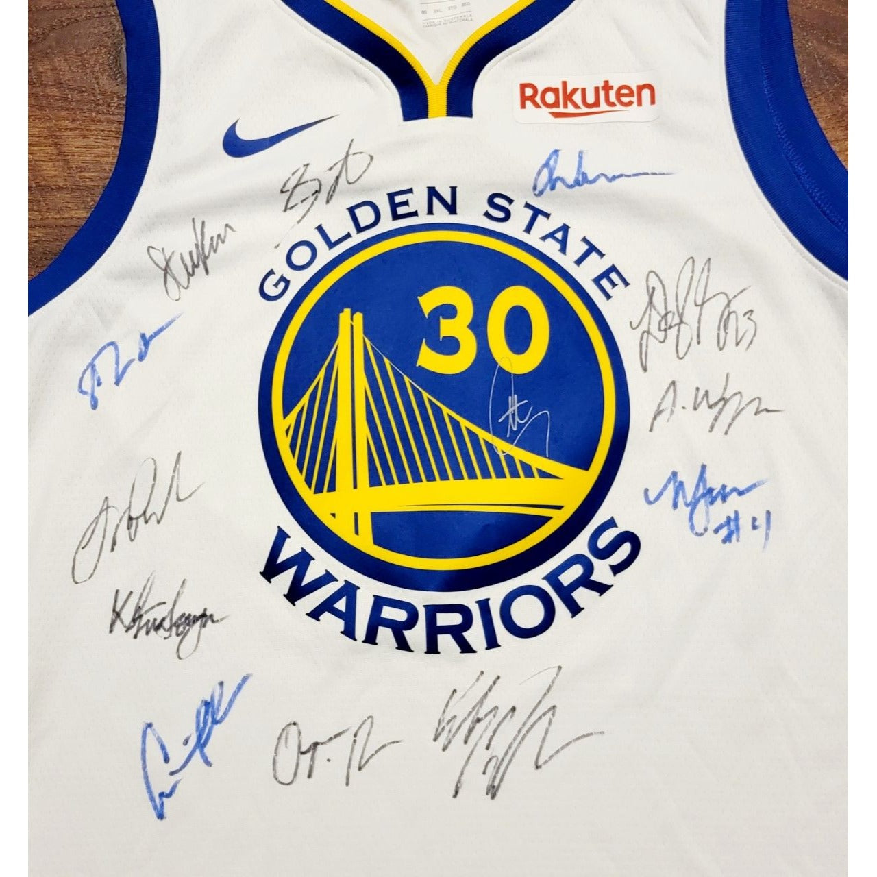 Klay Thompson Gold Golden State Warriors Autographed 2020-21 Nike Swingman  Jersey