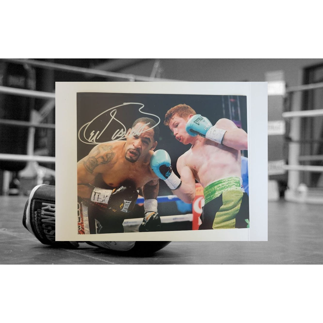 Saul Canelo Alvarez 8 x 10 photo signed with proof - Awesome Artifacts 