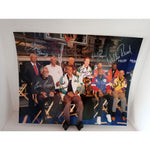 Load image into Gallery viewer, Julius Erving, Clyde Drexler, Kareem Abdul-Jabbar, Bill Russell, Moses Malone 16 x 20 photo signed with proof
