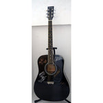 Load image into Gallery viewer, Morrissey, Johnny Marr, Andy Rourke, Mike Joyce, The Smiths black acoustic guitar signed with proof
