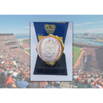 Load image into Gallery viewer, Buster Posey, Madison Bumgarner, 2012 San Francisco Giants World Champs team signed baseball with proof
