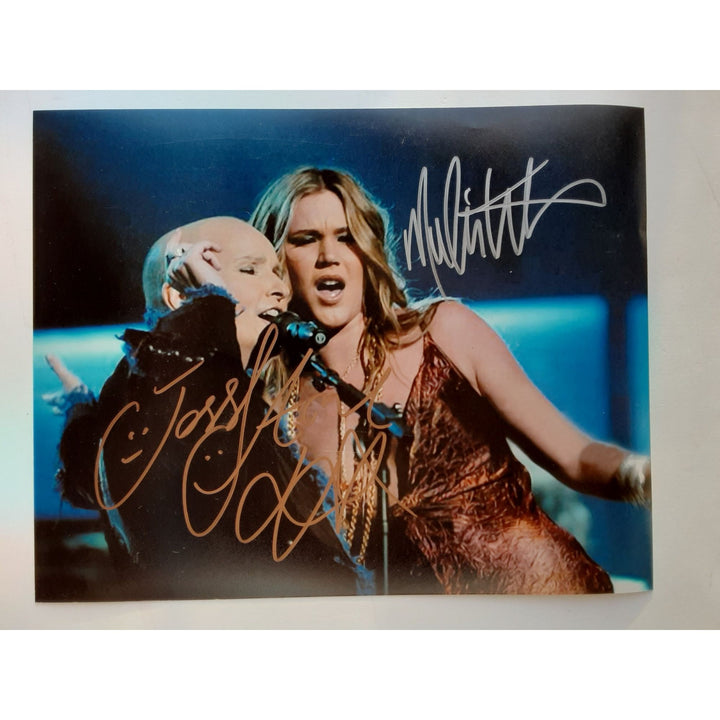 Josh Stone and Melissa Etheridge 8 x 10 signed photo with proof