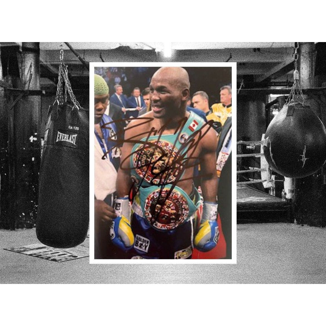 Bernard Hopkins boxing Legend 5 x 7 photo signed