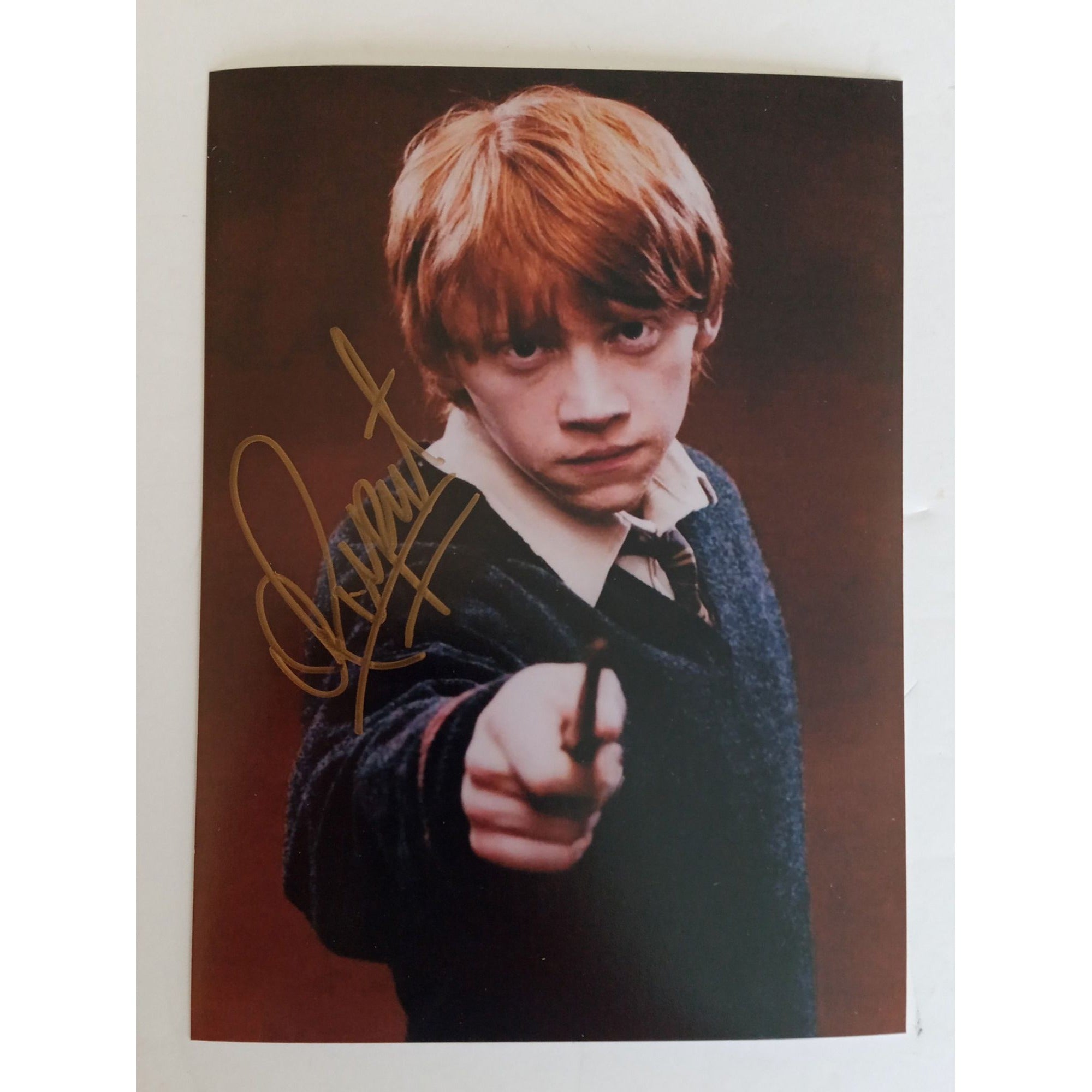 Rupert Grint Harry Potter 5 x 7 photo signed with proof