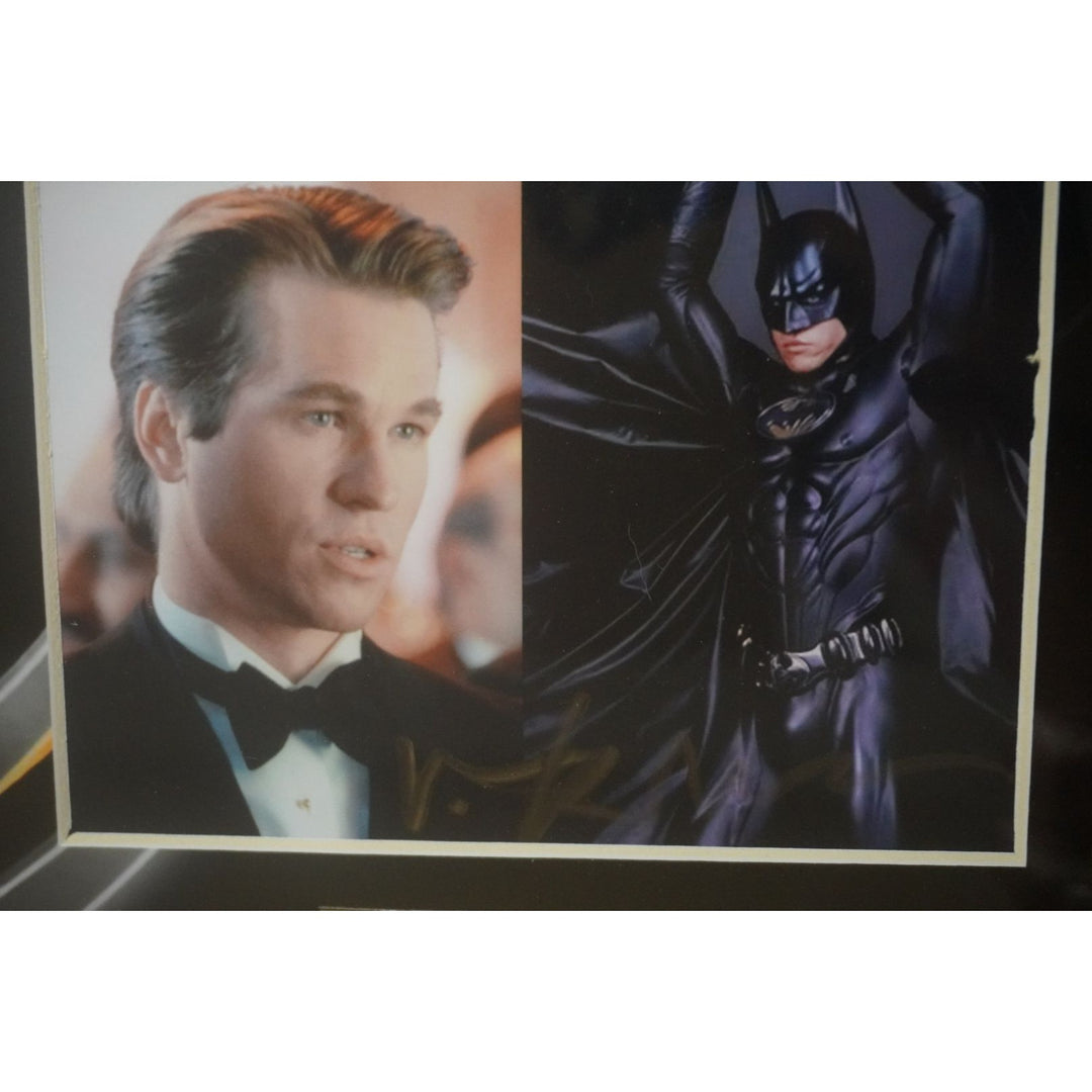 Batman Adam West, Michael Keaton, Christian Bale, Robert Pattinson, George Clooney, Ben Affleck 5x7 photos framed and signed with proof