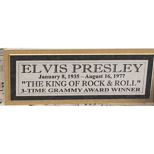 Elvis Presley  Now LP signed, inscribed and framed 34x22