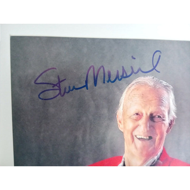 Stan Musial and Albert Pujols 8 x 10 sign photo with proof - Awesome Artifacts 