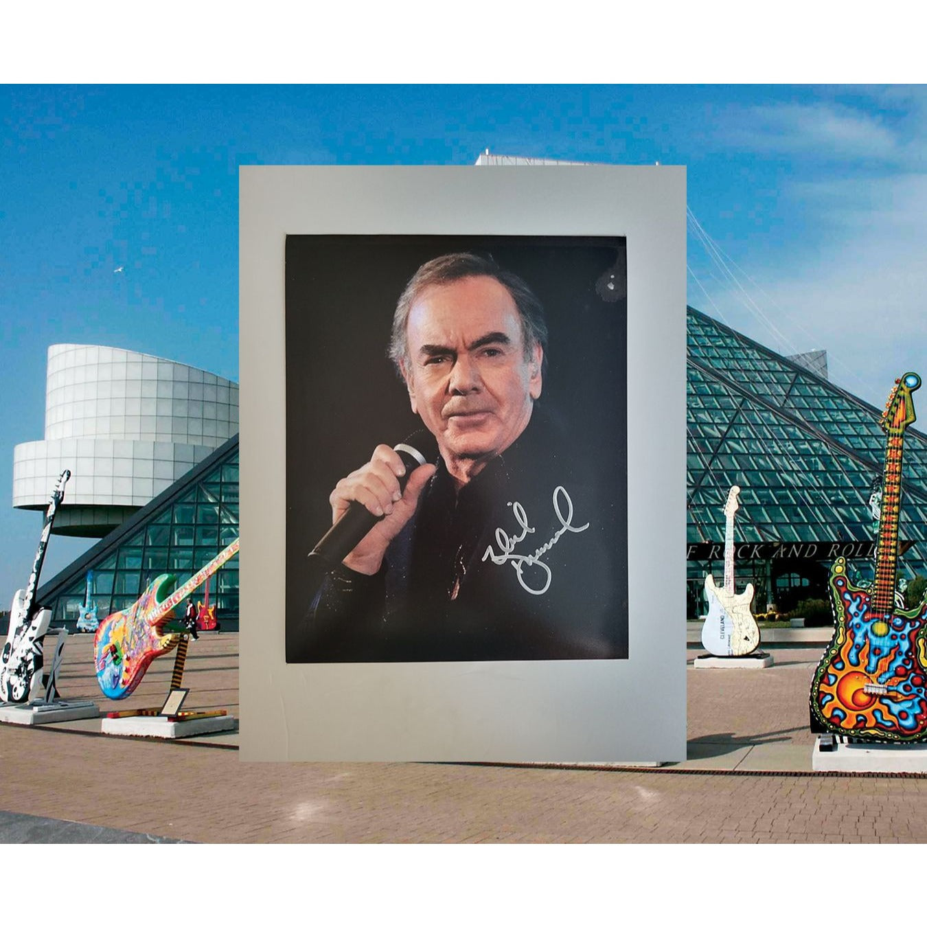 Neil Diamond 8x10 photo signed with proof