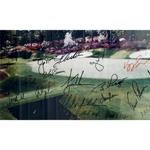 Load image into Gallery viewer, Arnold Palmer, Jack Nicklaus, Tiger Woods 20 Masters Golf champions signed and framed with proof
