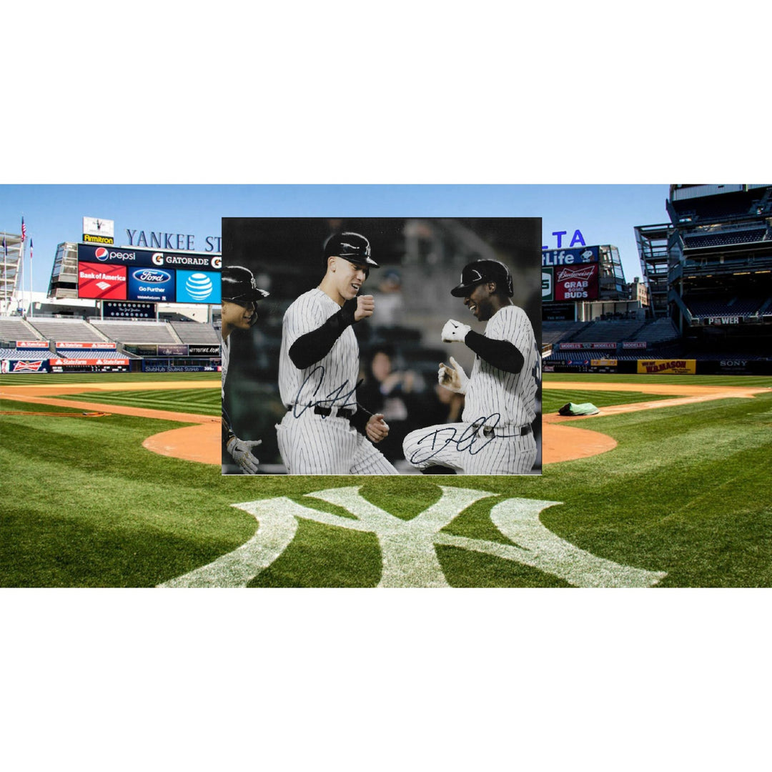 Didi Gregorius and Aaron judge 8 by 10 signed photo with proof