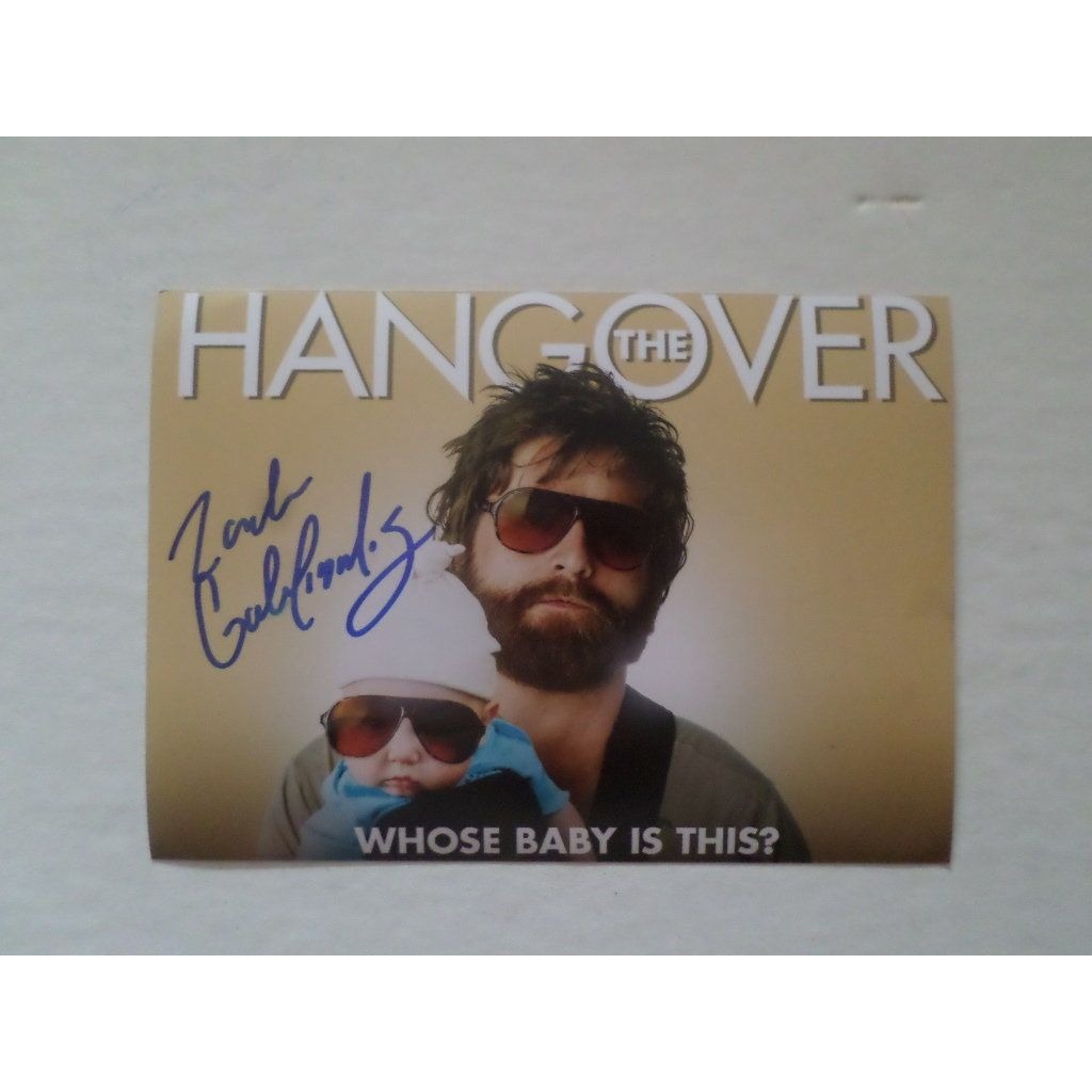 Zach Galifianakis hangover 5 x 7 signed photo - Awesome Artifacts 