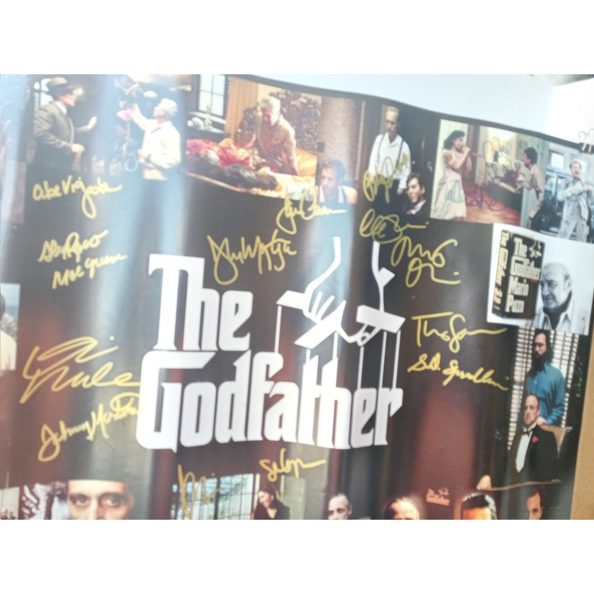 The Godfather cast signed 20 by 30 photo cast signed with proof