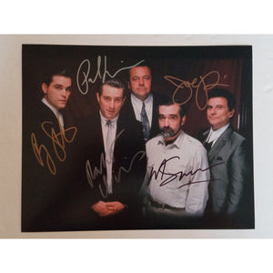 Goodfellas Robert De Niro, Paul Sorvino, Ray Liotta, Joe Pesci, Martin Scorsese 8 x 10 signed photo with proof