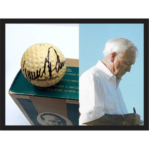 Arnold Palmer vintage Signature Series golf ball sign with proof  with free case