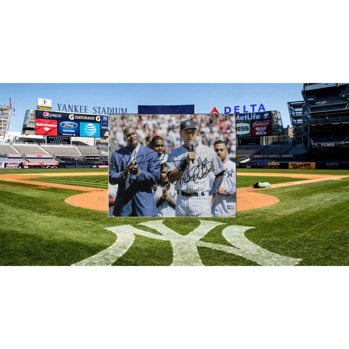 Michael Jordan and Derek Jeter 8 x 10 signed photo with proof