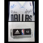 Load image into Gallery viewer, Dallas Mavericks, Dirk Nowitzki NBA champs team signed jersey signed with proof

