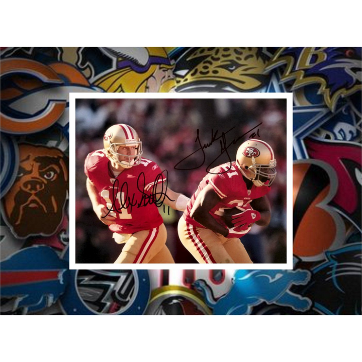 San Francisco 49ers Alex Smith and Frank Gore 8x10 photo signed