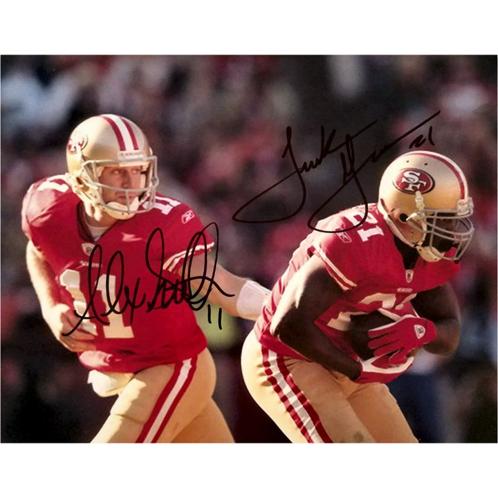 San Francisco 49ers Alex Smith and Frank Gore 8x10 photo signed