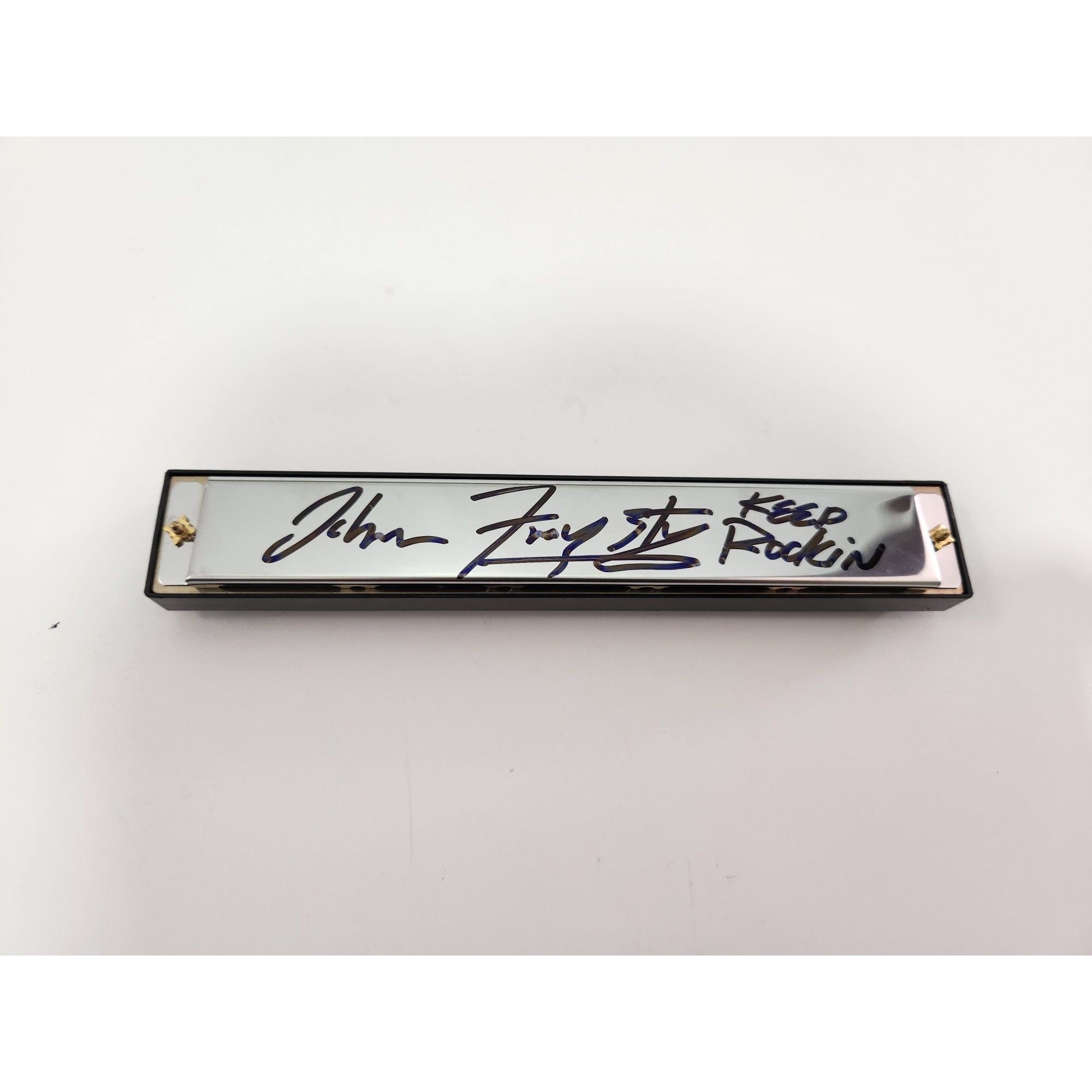 John Fogerty Huntington harmonica 24-hole Deluxe signed with proof