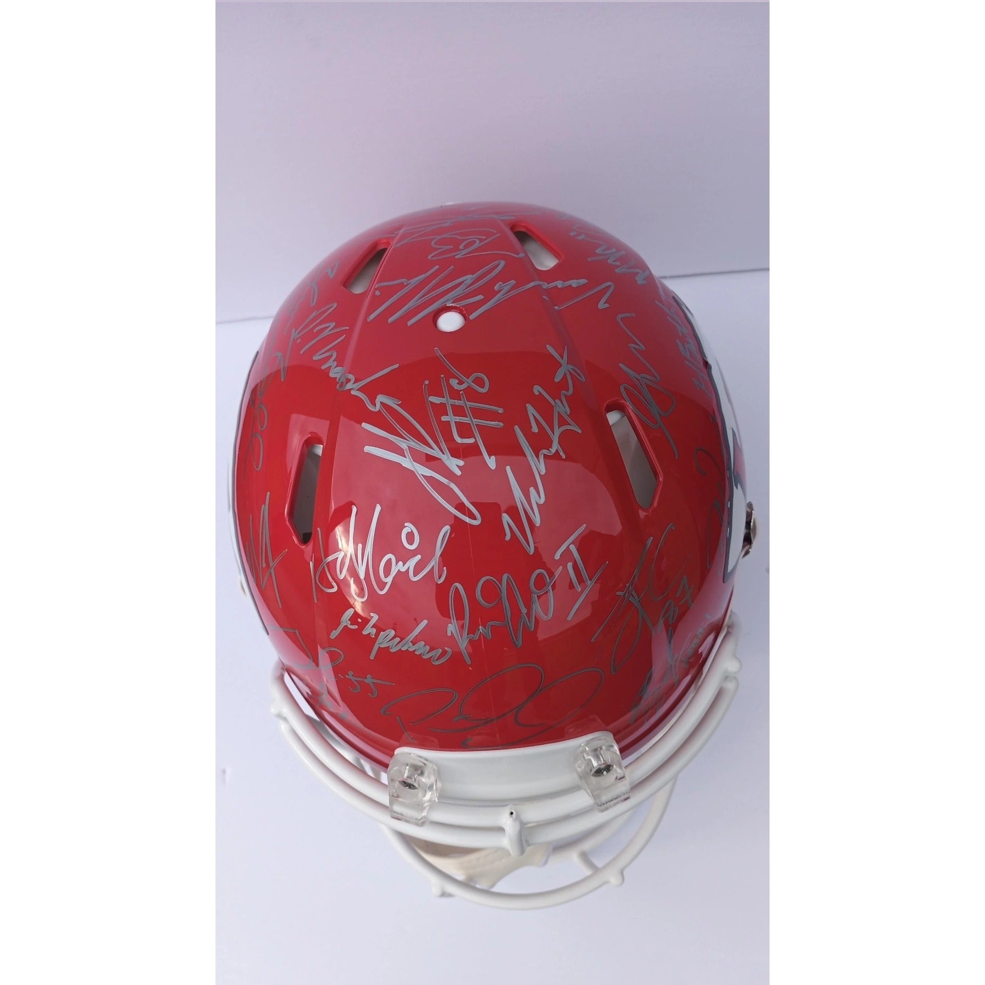 Patrick Mahomes Kansas City Chiefs Super Bowl 57 team signed Riddell S –  Awesome Artifacts