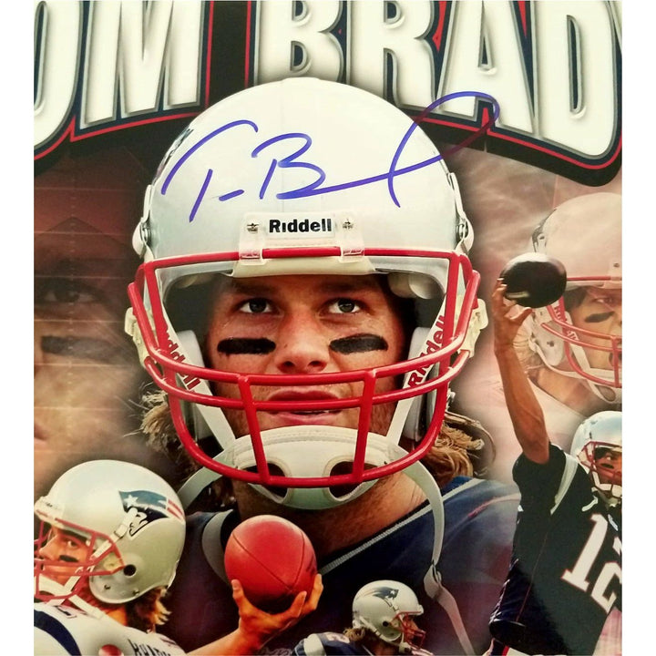 Tom Brady New England Patriots 8x10 photo signed with proof