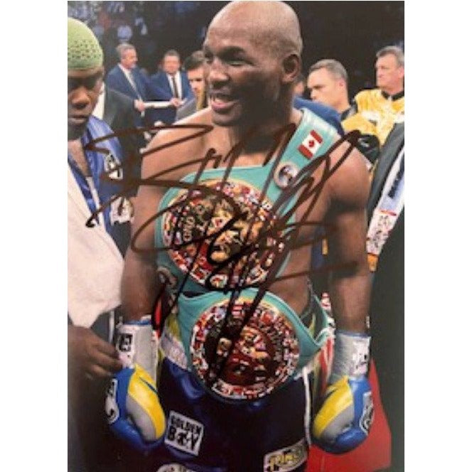 Bernard Hopkins boxing Legend 5 x 7 photo signed