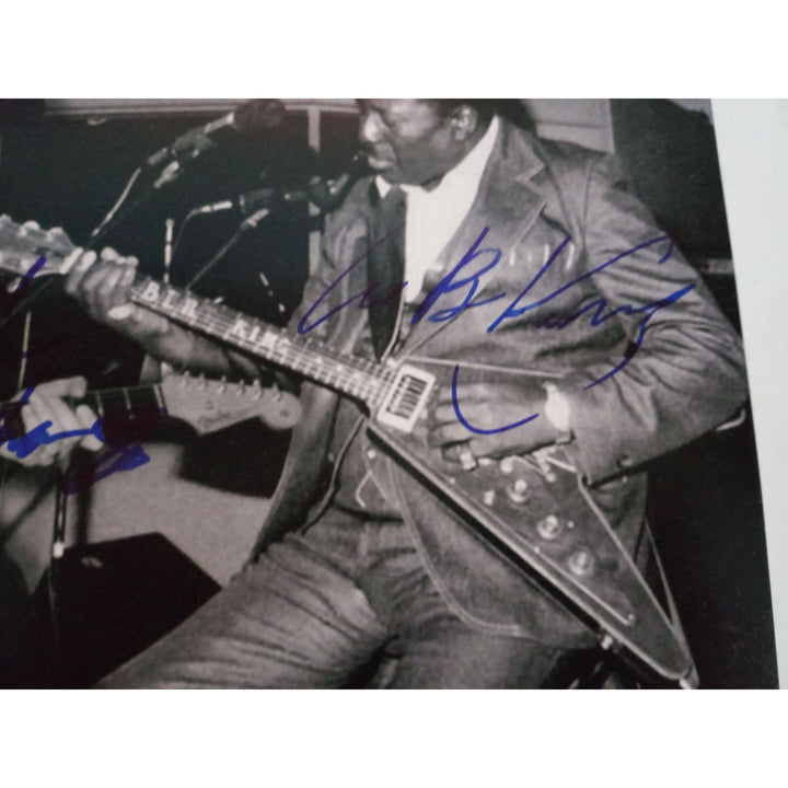 Stevie Ray Vaughan and Albert King 8 x 10 photo signed  with proof - Awesome Artifacts 