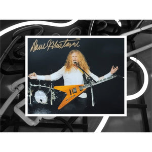 Dave Mustaine Megadeth Metallica 8x10 photo signed