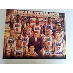 Load image into Gallery viewer, Larry Bird Magic Johnson Michael Jordan 1992 USA Dream Team 16 x 20 photo signed with proof
