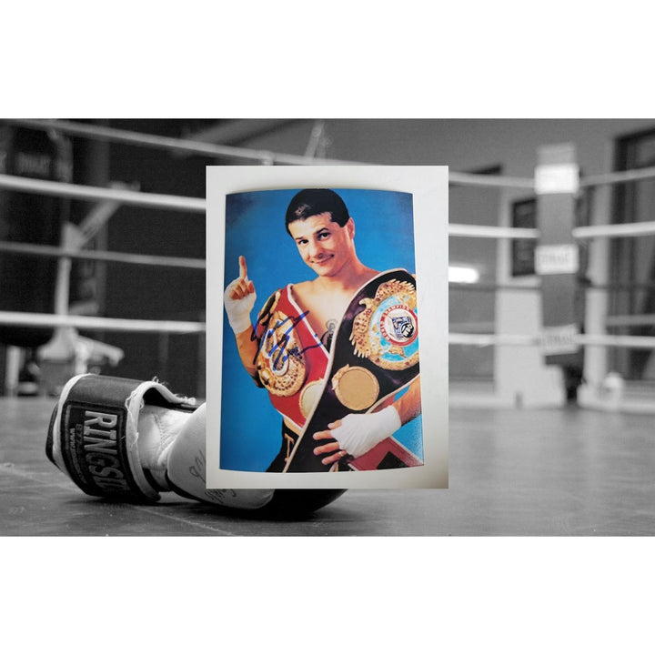 Johnny Tapia 5 x 7 photograph signed