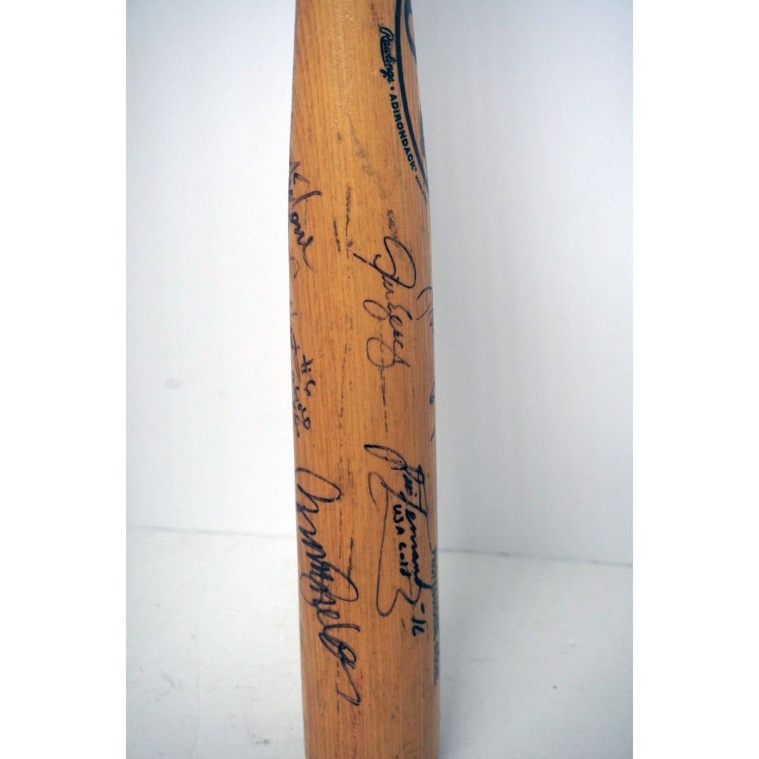 Steve Garvey and team baseball bat signed with proof - Awesome Artifacts 