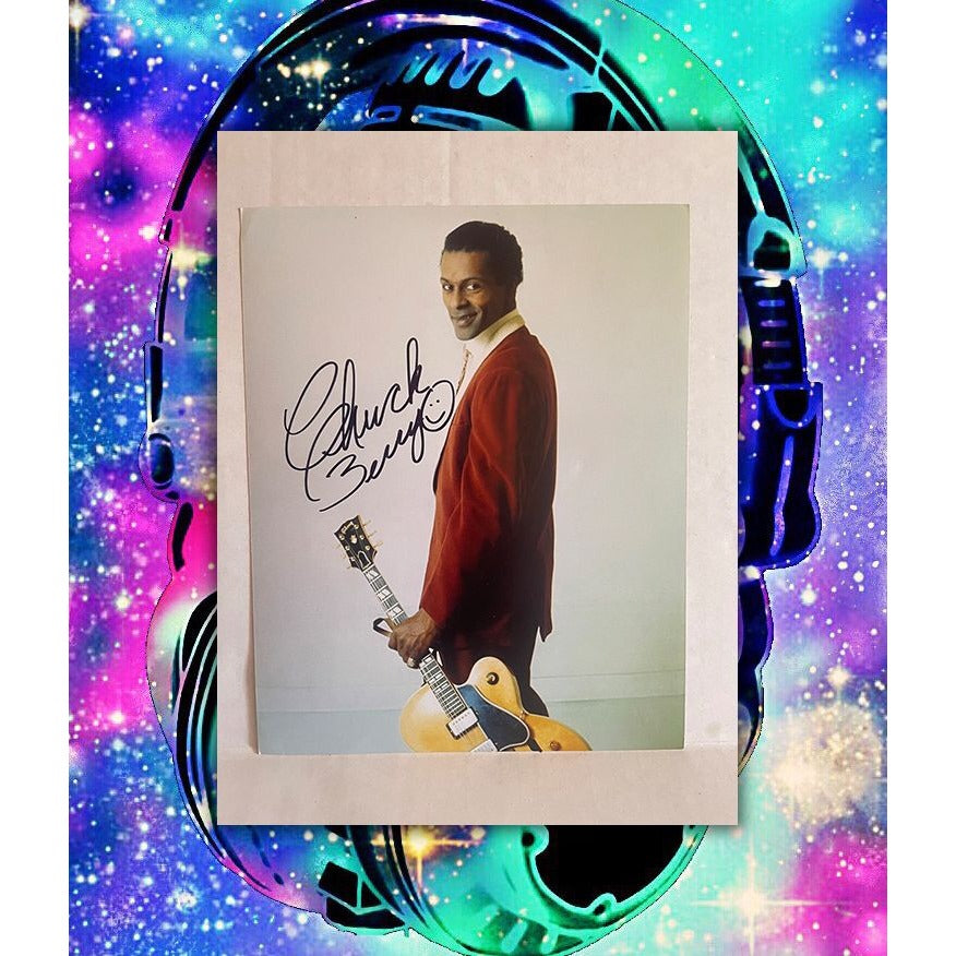 Chuck Berry 8x10 photo signed with proof