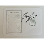 Load image into Gallery viewer, Sergio Garcia Masters scorecard signed with proof
