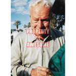 Load image into Gallery viewer, Arnold Palmer signed and inscribed Masters Golf flag with proof

