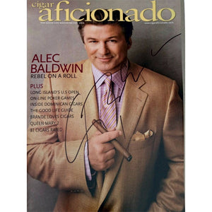 Alec Baldwin Cigar Aficionado magazine cover signed