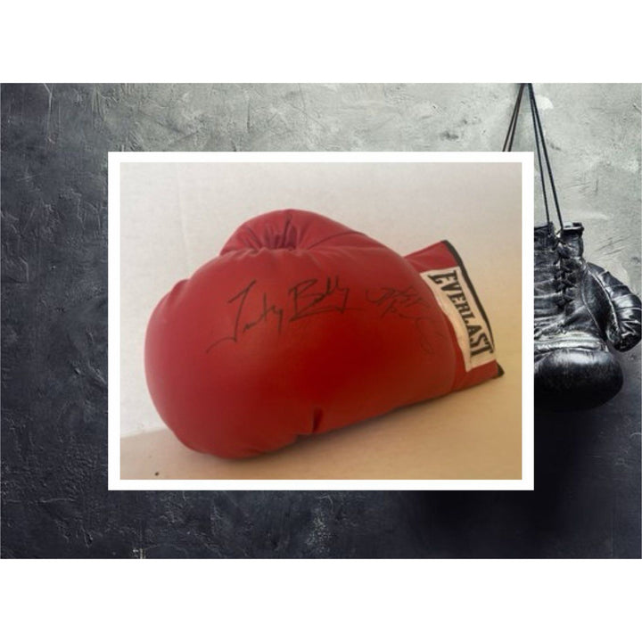 Timothy Bradley Ruslan  Provodnikov Everlast leather boxing glove signed with proof - Awesome Artifacts 