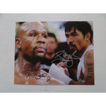 Load image into Gallery viewer, Floyd Mayweather Jr and Manny Pacquiao 8x10 signed photo
