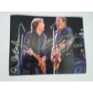 Paul McCartney and Bruce Springsteen 8 x 10 photo signed with proof