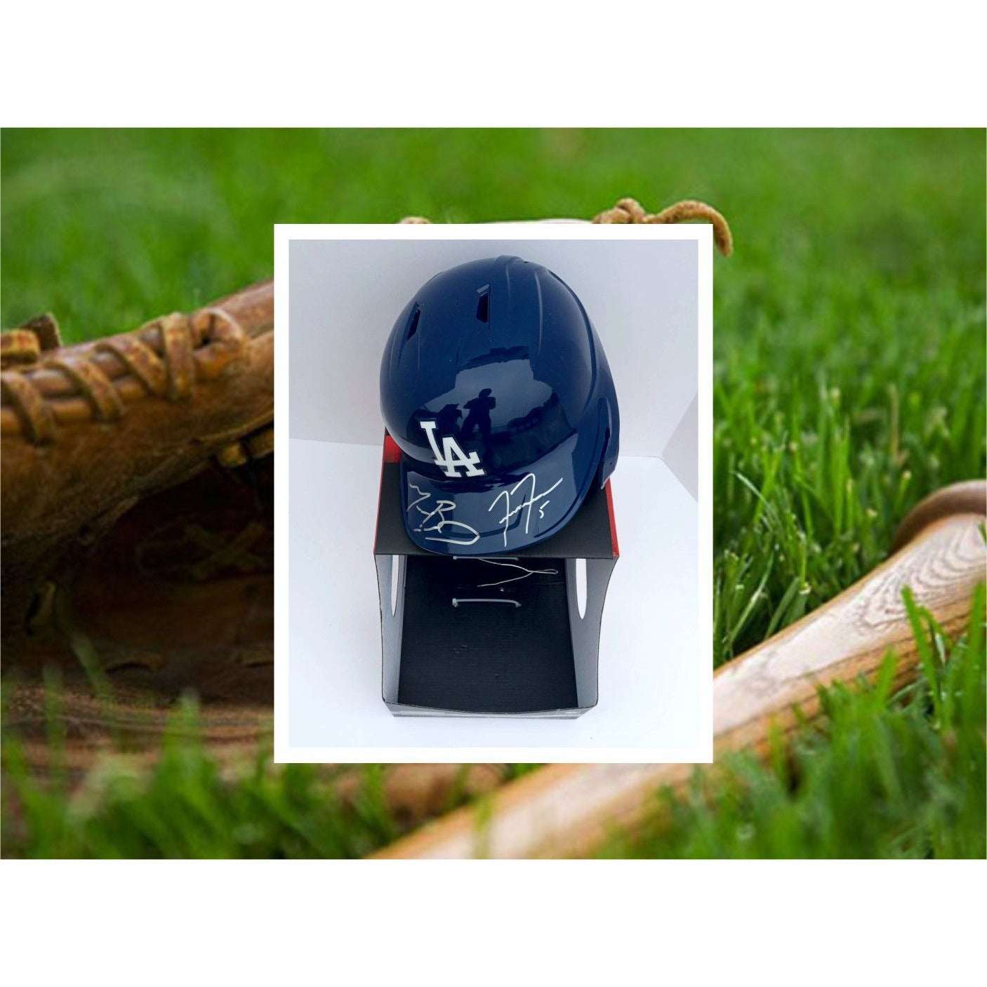 Mookie Betts / Autographed Los Angeles Dodgers Blue Custom Baseball Je