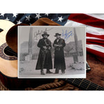 Load image into Gallery viewer, Waylon Jennings Johnny Cash 8x10 signed with proof
