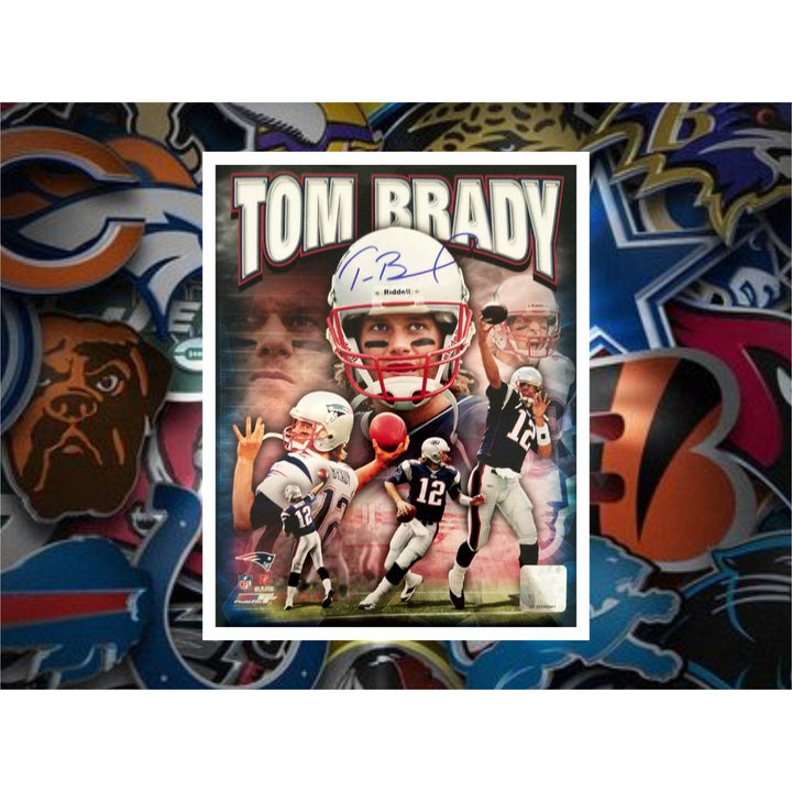 Tom Brady New England Patriots 8x10 photo signed with proof