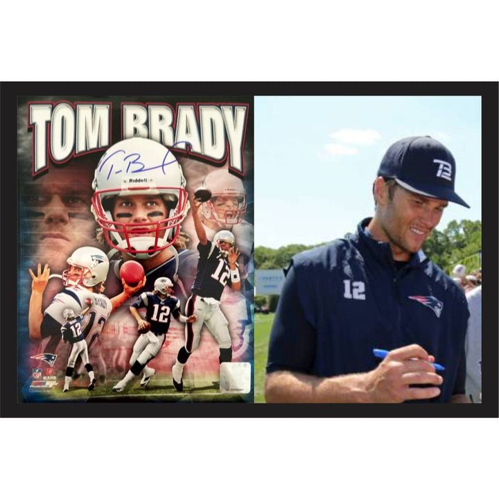 Tom Brady New England Patriots 8x10 photo signed with proof