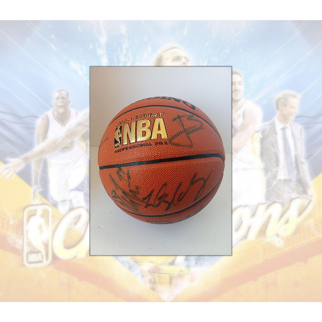 Golden State Warriors 2014-15 NBA champs Steph Curry, Andre Iguodala, Draymond Green signed with proof