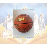 Load image into Gallery viewer, Golden State Warriors 2014-15 NBA champs Steph Curry, Andre Iguodala, Draymond Green signed with proof
