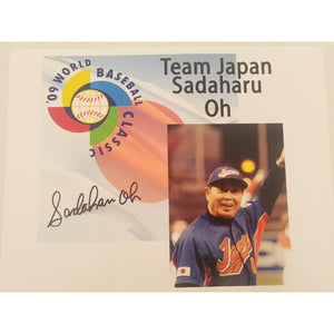 Sadaharu Oh Japanese home run King 8 x 10 signed photo