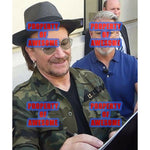 Load image into Gallery viewer, Paul Hewson Bono of U2 8 by 10 signed photo with proof
